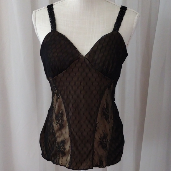 VTG 90s Glam Babydoll Top. Size L - Picture 1 of 12